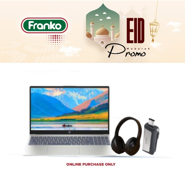 HP i5 | 8GB RAM | 512GB SSD | 15-Fd0095wm - Free Lenovo Headset (TH10) & Pendrive 16GB (OTG)